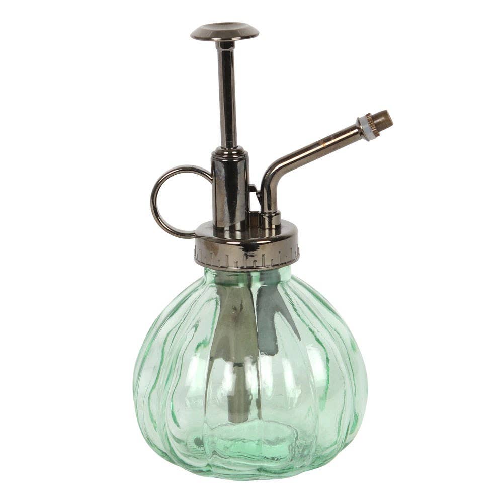Green Glass Vintage Inspired Botanical Plant Mister