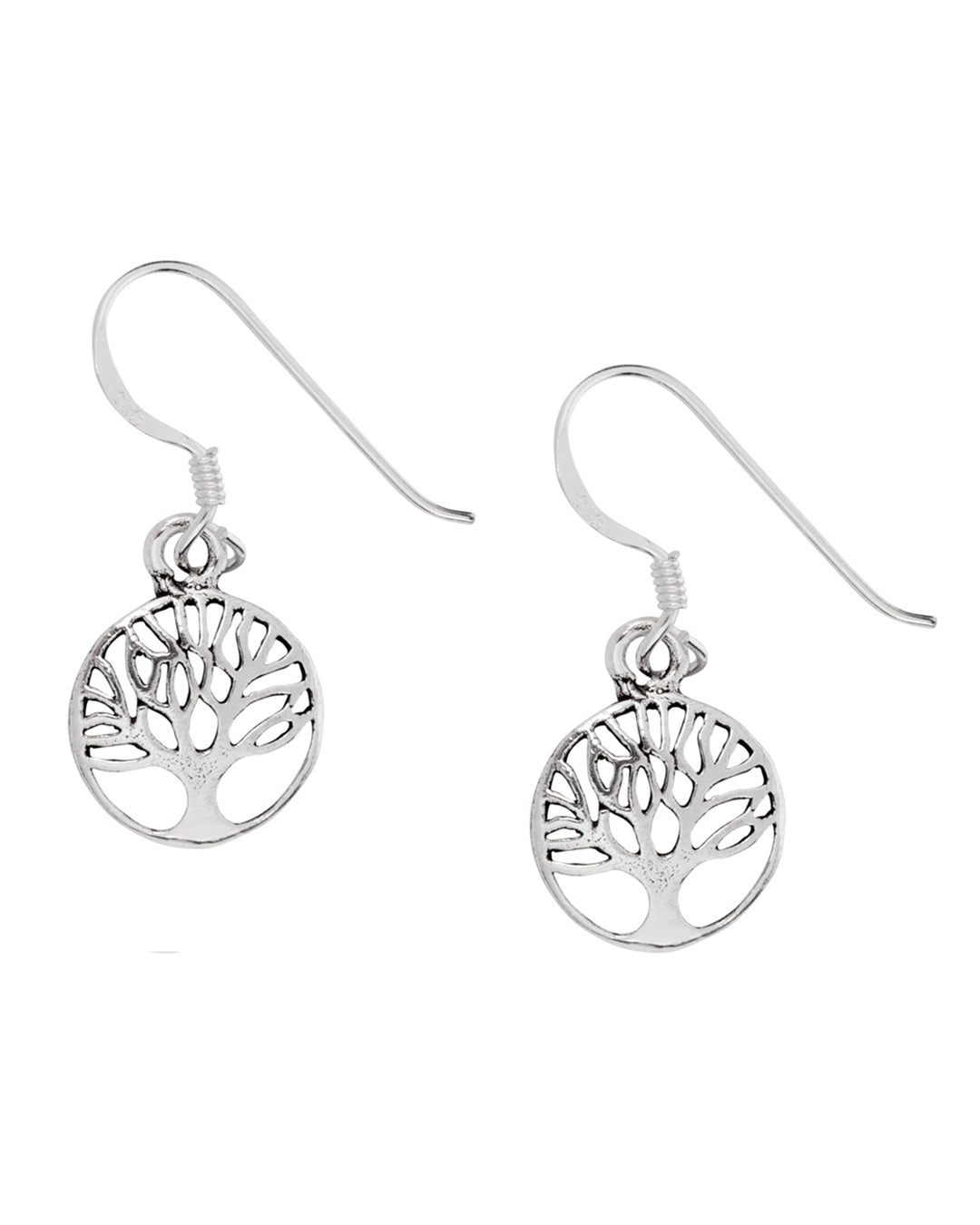 Tree Of Life 925 Sterling Silver Earrings