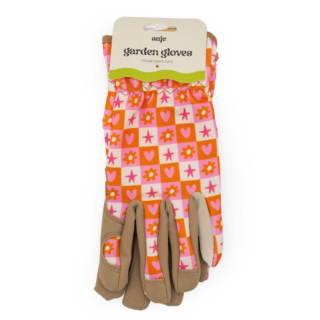 Saje Lover Check Design Women's One Size Gardening Gloves