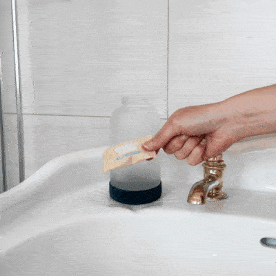 The Green Co GreenTabs™ Citrus And Mint Foaming Hand Soap Starter Kit With Muted Olive Dispenser