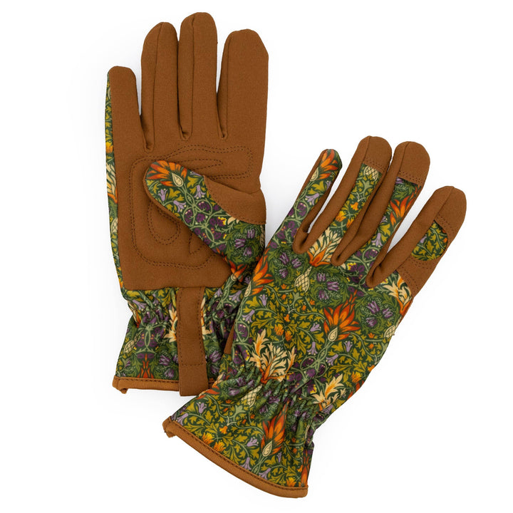 William Morris Design Snakeshead Green Women's One Size Gardening Gloves
