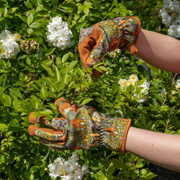 William Morris Design Snakeshead Green Women's One Size Gardening Gloves