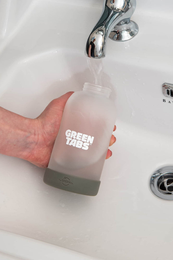 The Green Co GreenTabs™ Rosemary And Eucalyptus Foaming Hand Soap Starter Kit With Dusty Blue Dispenser
