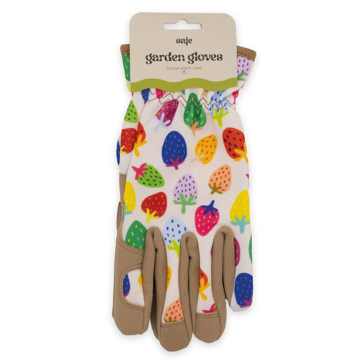Saje Multicolour Strawberry Design Women's One Size Gardening Gloves
