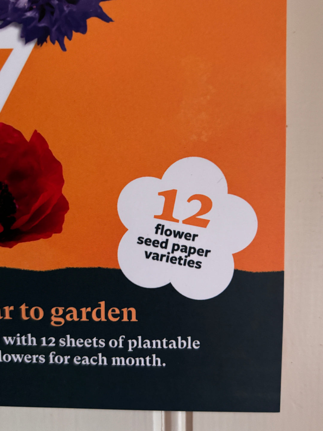 RHS &amp; Willsow Plantable Wall Flower Calendar 2027