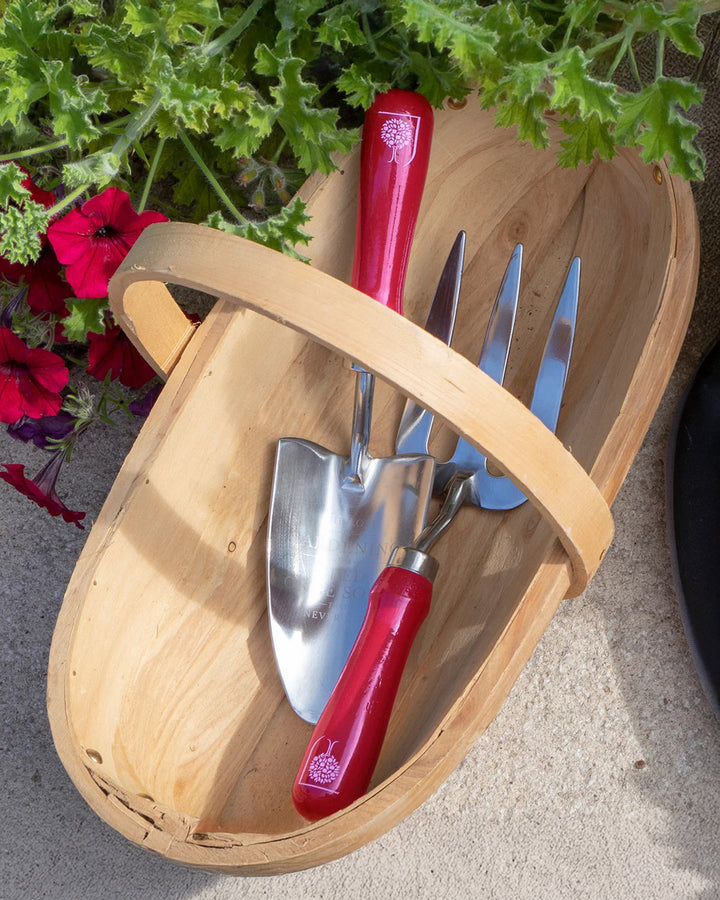 Burgon & Ball RHS Gifts British Bloom Pink Trowel & Fork Set