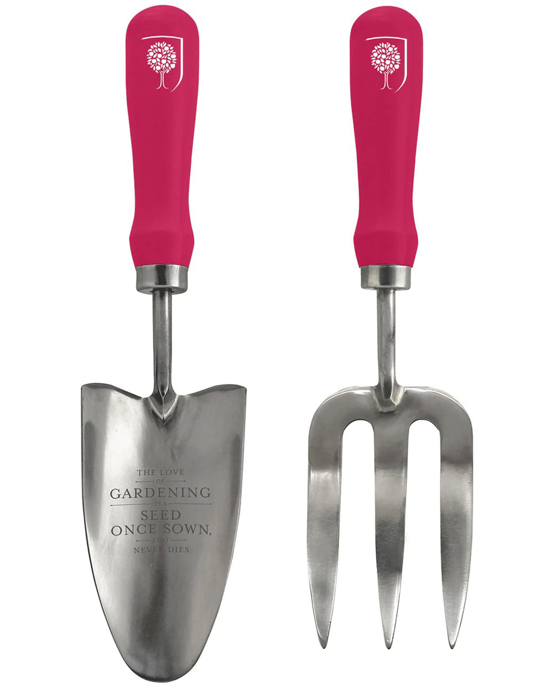 Burgon & Ball RHS Gifts British Bloom Pink Trowel & Fork Set