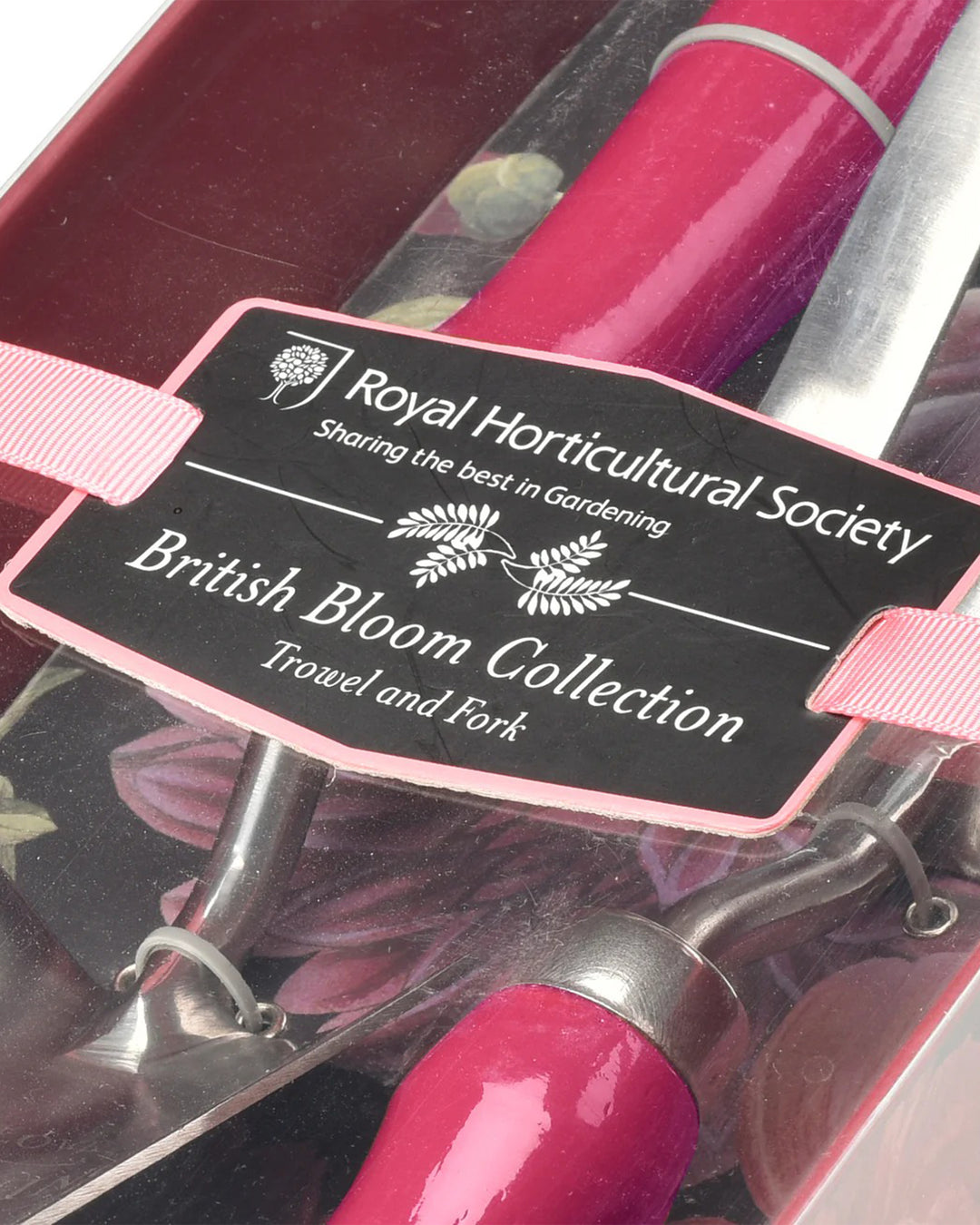 Burgon & Ball RHS Gifts British Bloom Pink Trowel & Fork Set