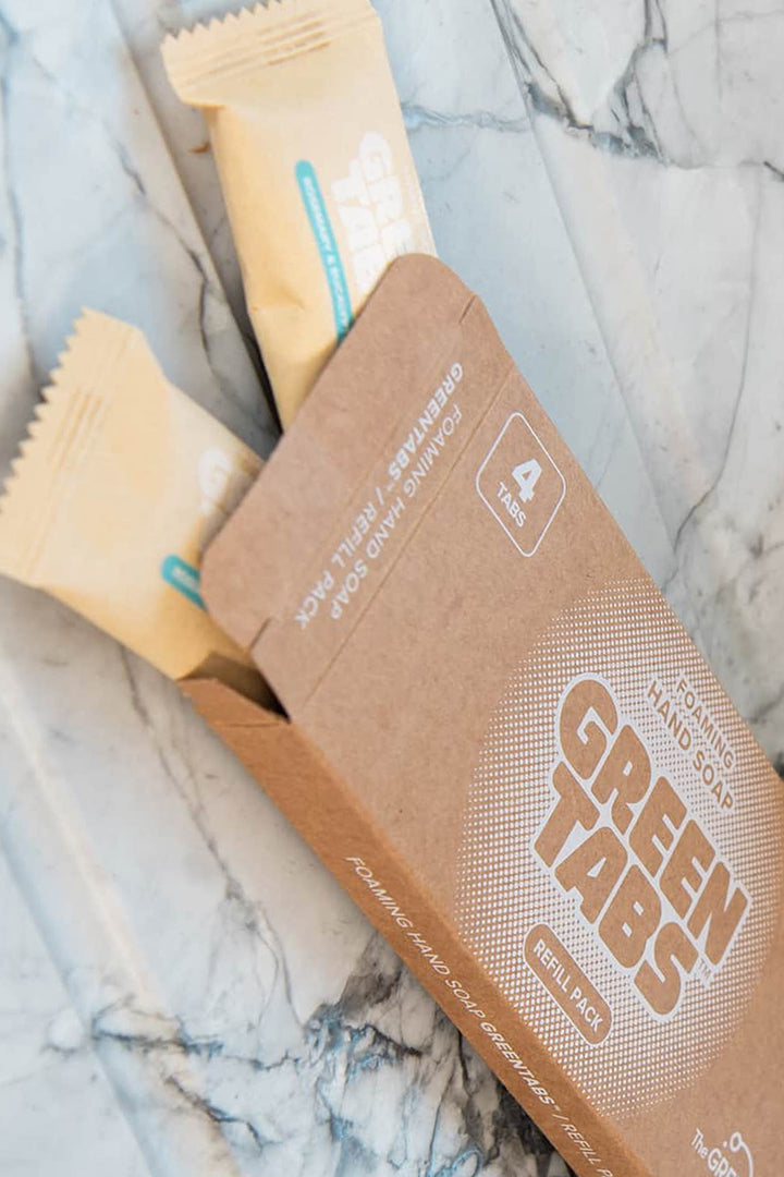 The Green Co GreenTabs™ Box of 4 Rosemary And Eucalyptus Foaming Hand Soap Refills