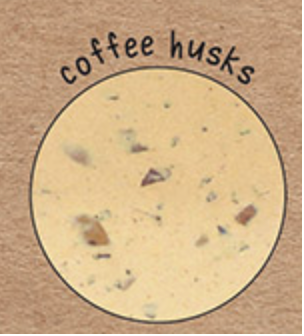 Earthy Recycled Coffee Husk Yellow Corrugated Pot Cover