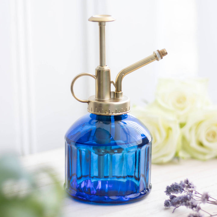 Blue Glass Vintage Inspired Plant Mister