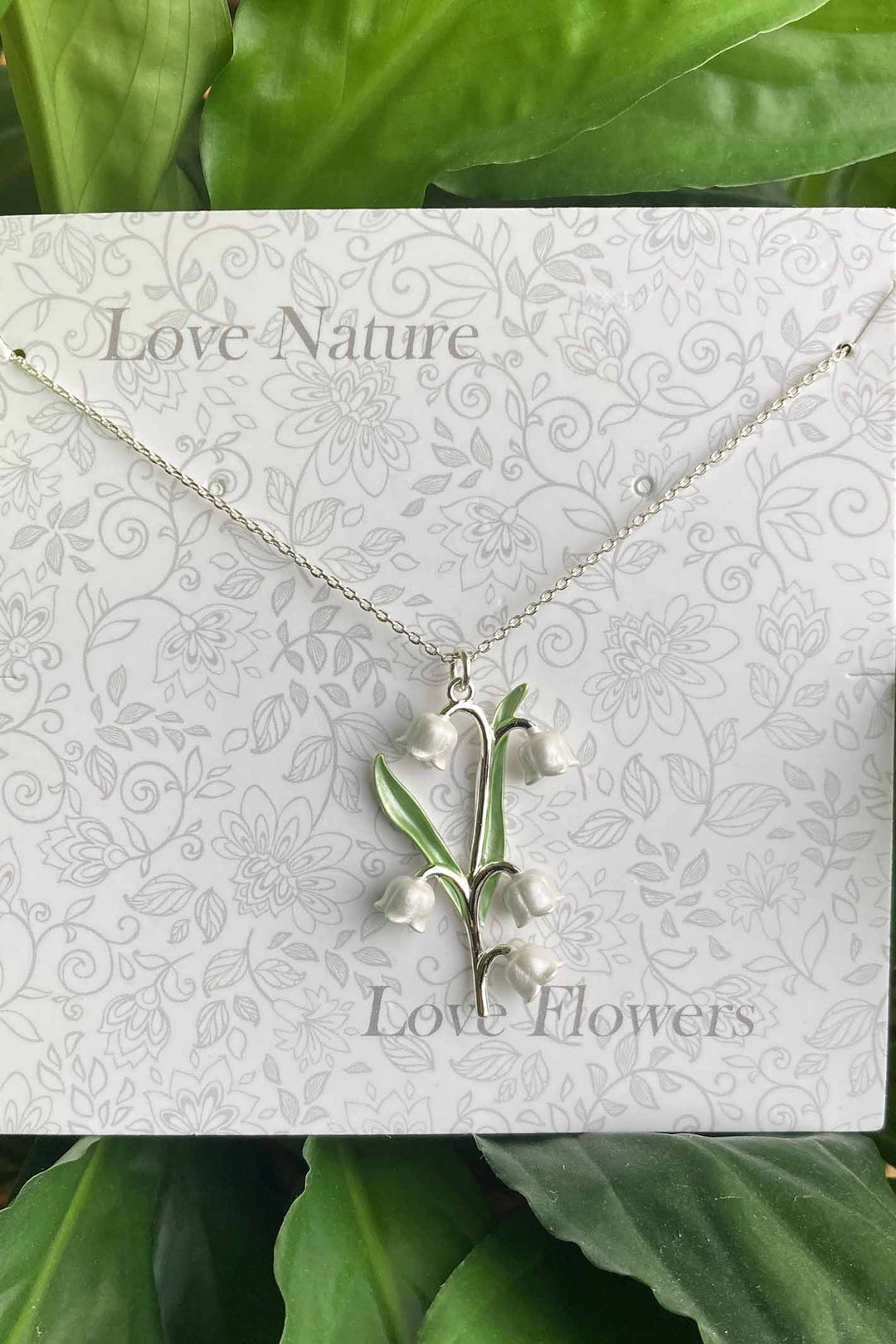 Alexander Thurlow Lily of The Valley Flowers Pendant Necklace