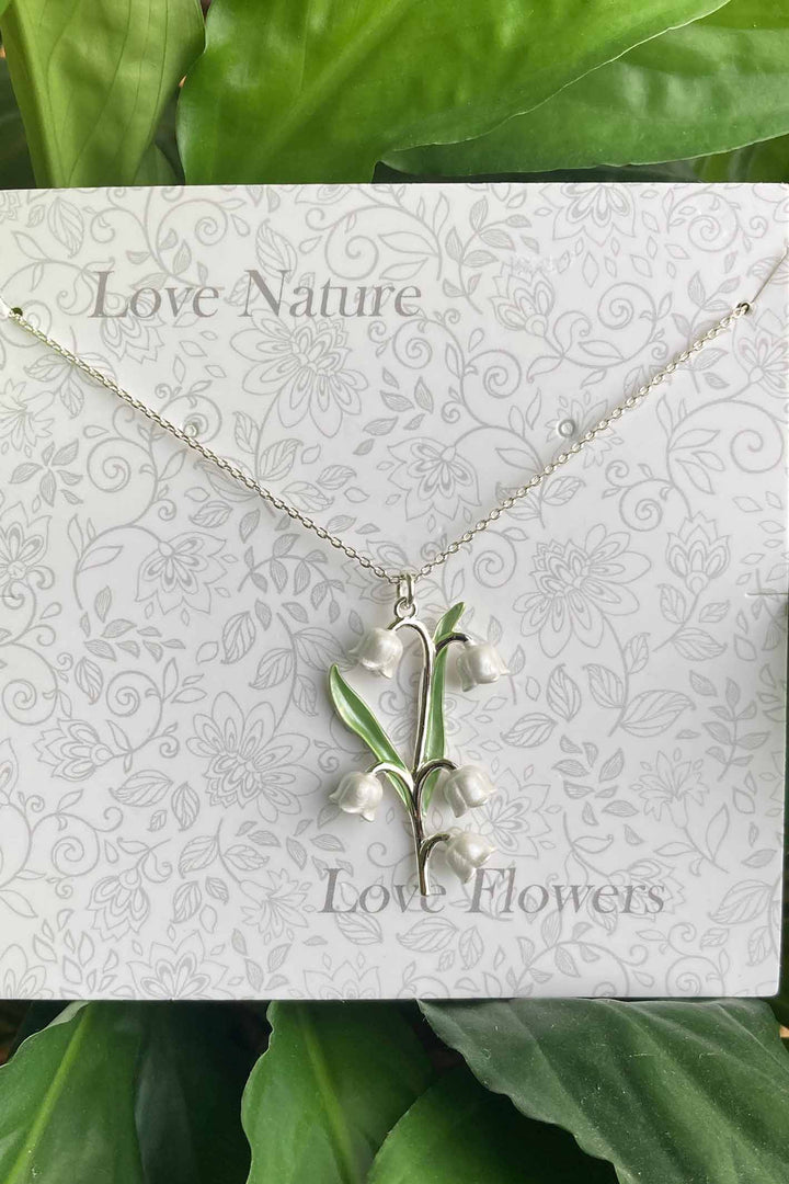 Alexander Thurlow Lily of The Valley Flowers Pendant Necklace
