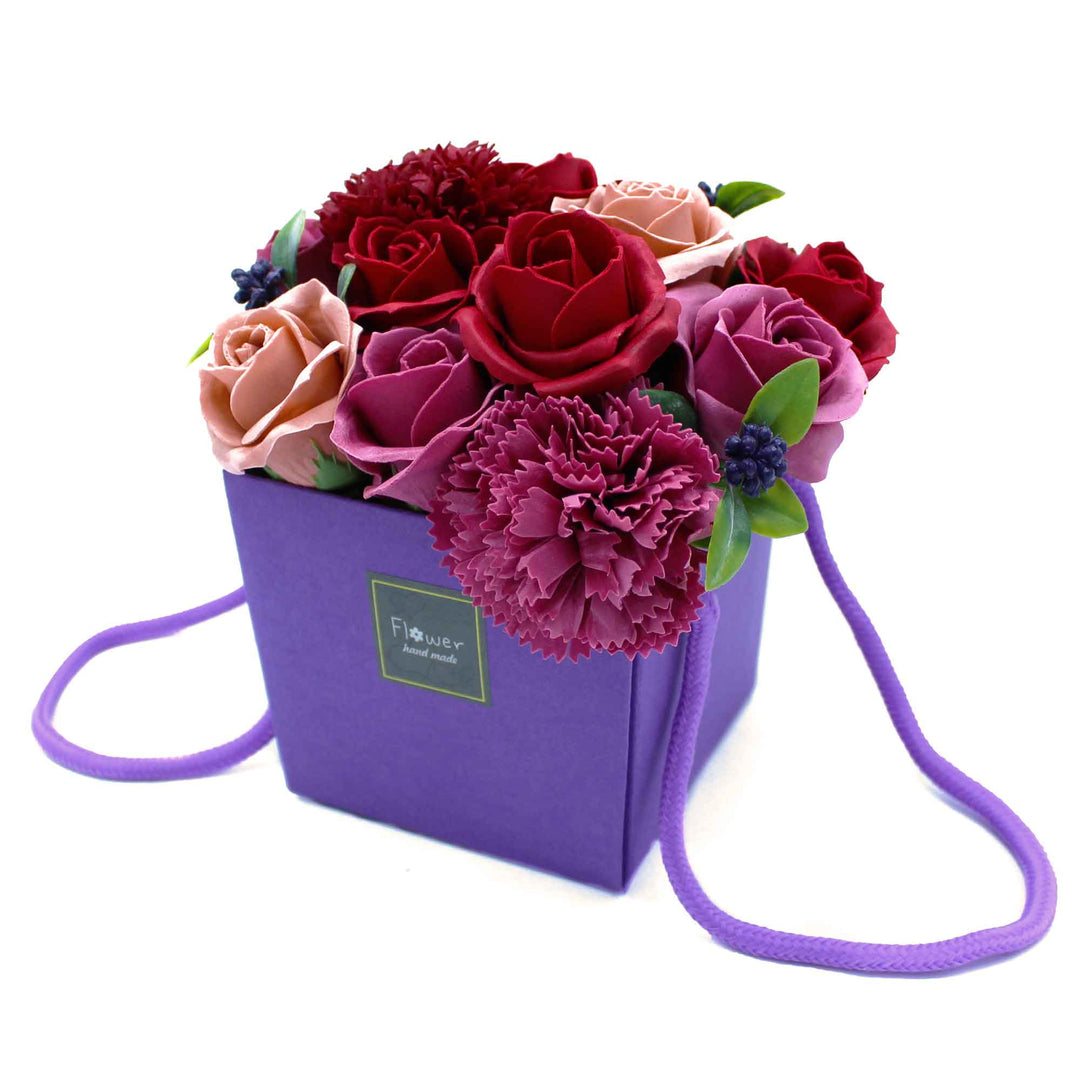 Ancient Wisdom Soap Flower Bouquet, Purple Flower Garden, at Norman & Vera