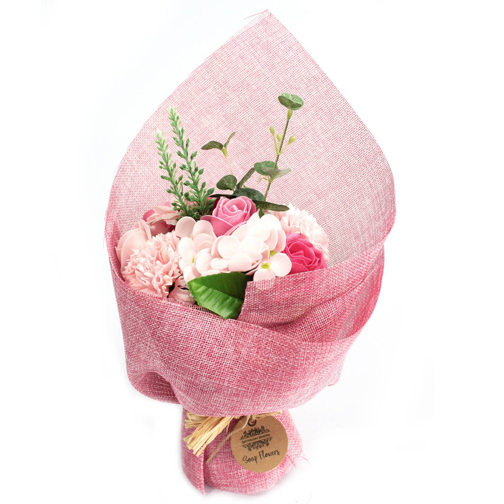 Ancient Wisdom Standing Soap Flower Bouquet, Pink, at Norman & Vera