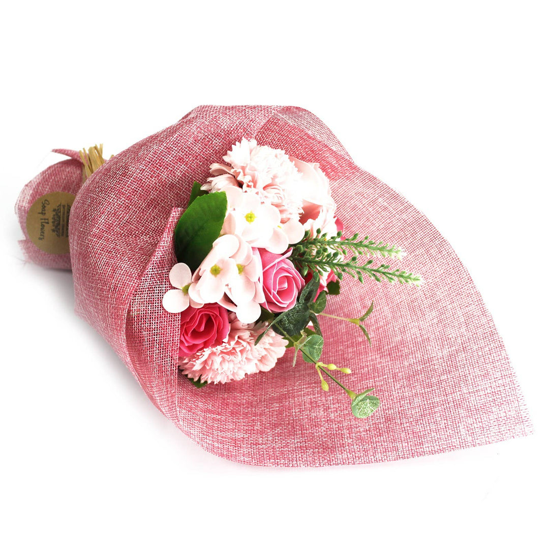 Ancient Wisdom Standing Soap Flower Bouquet, Pink, at Norman & Vera