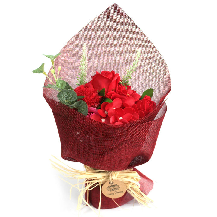 Ancient Wisdom Standing Soap Flower Bouquet, Red, at Norman &amp; Vera