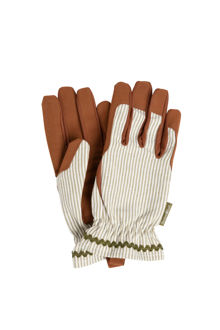 Burgon and Ball Olive Stripe Traditional Style Collector Gloves