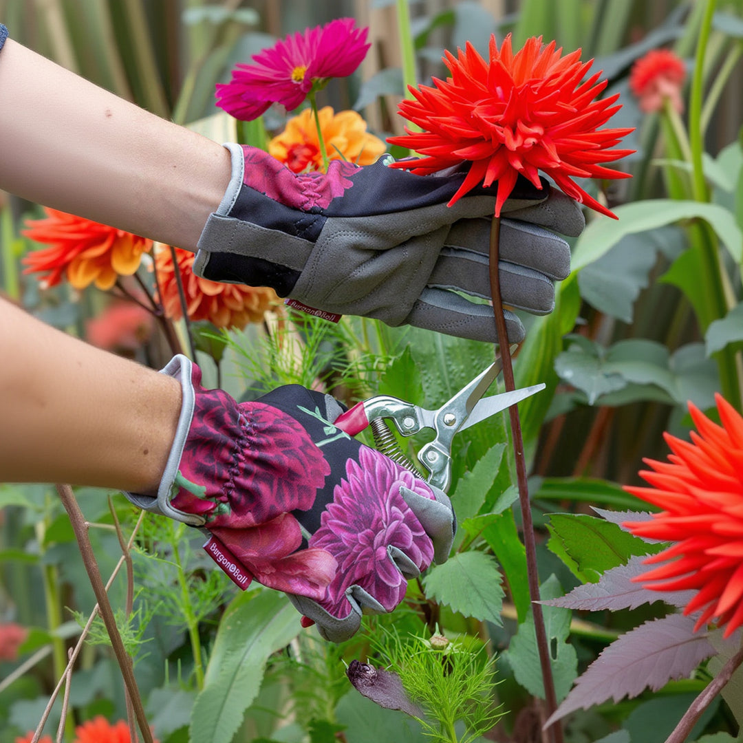 burgon and ball women's gardening gloves Burgon & Ball RHS Gift Gardening Gloves British Bloom Print – Norman & Vera