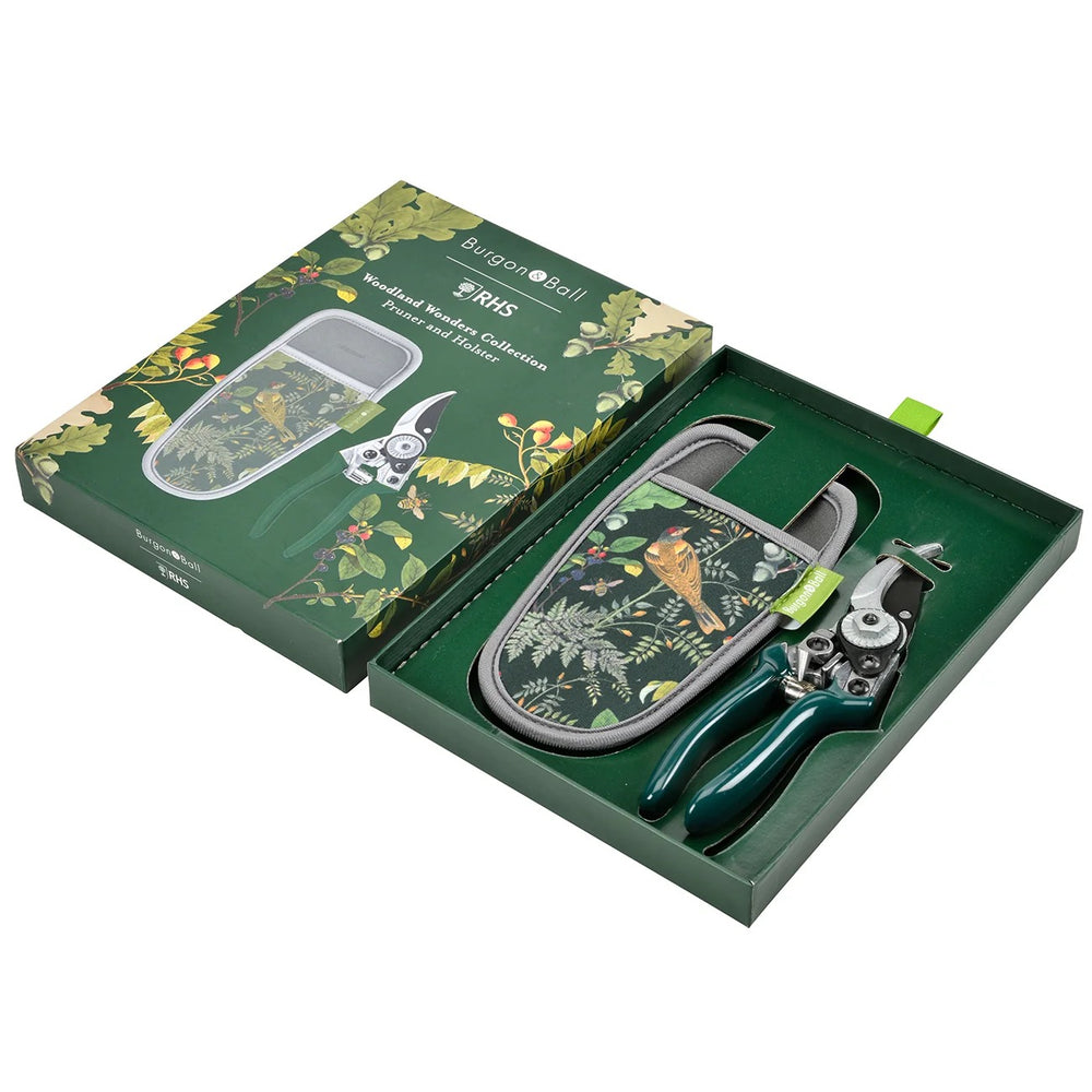 Burgon & Ball RHS Woodland Wonders Pruner and Holster Gift Set at Norman & Vera