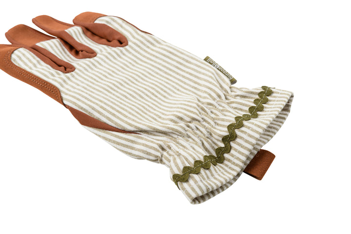Burgon and Ball Olive Stripe Traditional Style Collector Gloves