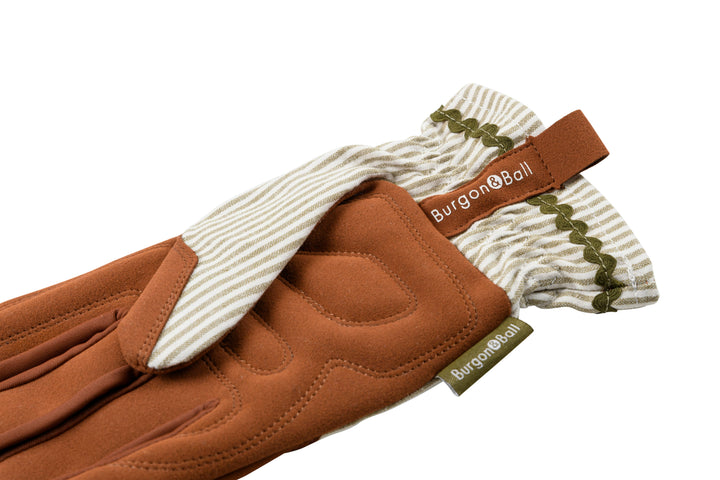Burgon and Ball Olive Stripe Traditional Style Collector Gloves