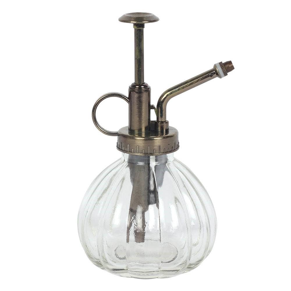 Clear Glass Vintage Inspired Botanical Plant Mister