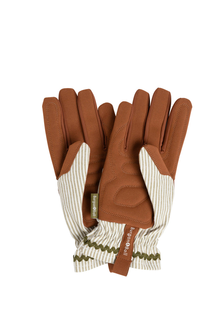 Burgon and Ball Olive Stripe Traditional Style Collector Gloves