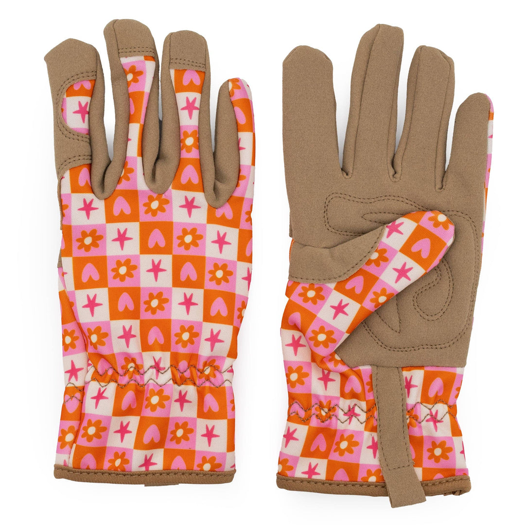 Saje Lover Check Design Women's One Size Gardening Gloves