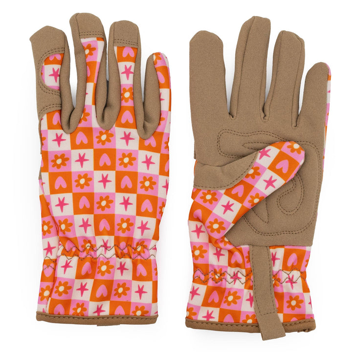 Saje Lover Check Design Women's One Size Gardening Gloves