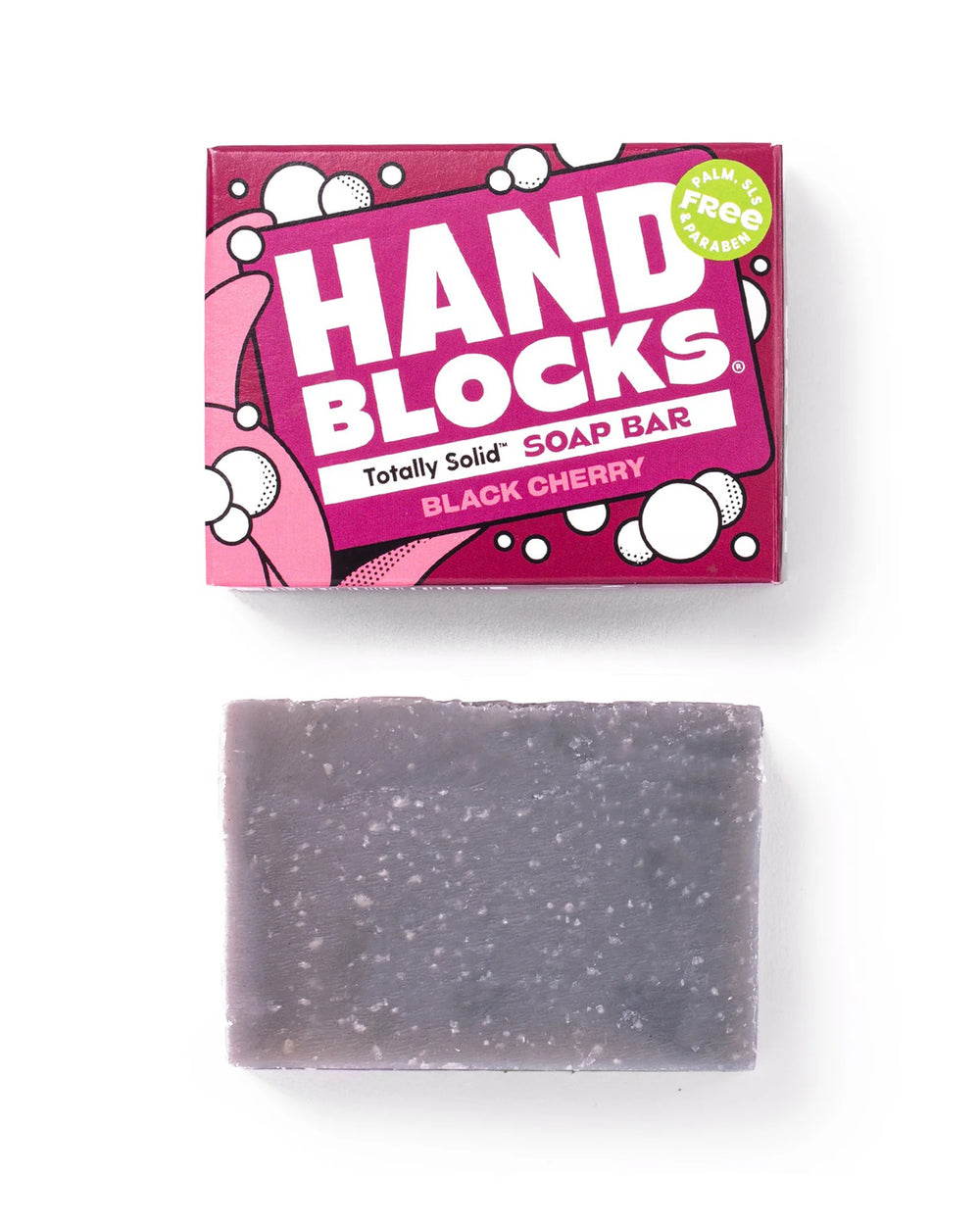 Hand Blocks soap bar with packaging on a white background