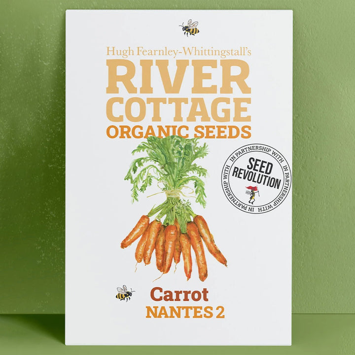 River Cottage Organic Carrot Seeds - Nantes 2 seed packet front