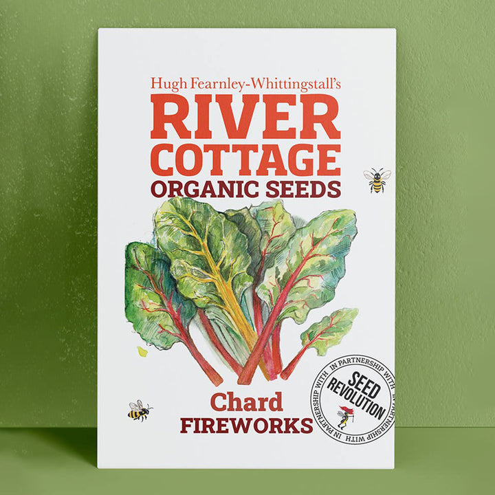River Cottage Organic Chard Seeds - Fireworks seed packet front