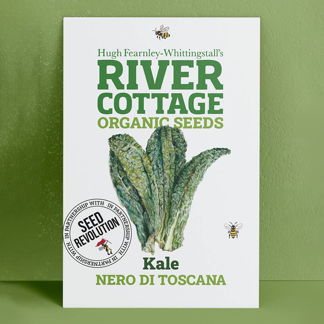 River Cottage Organic Kale Seeds - Nero Di Toscana seed packet front