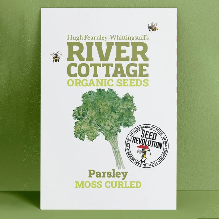 River Cottage Organic Parsley Seeds - Moss Curled seed packet front