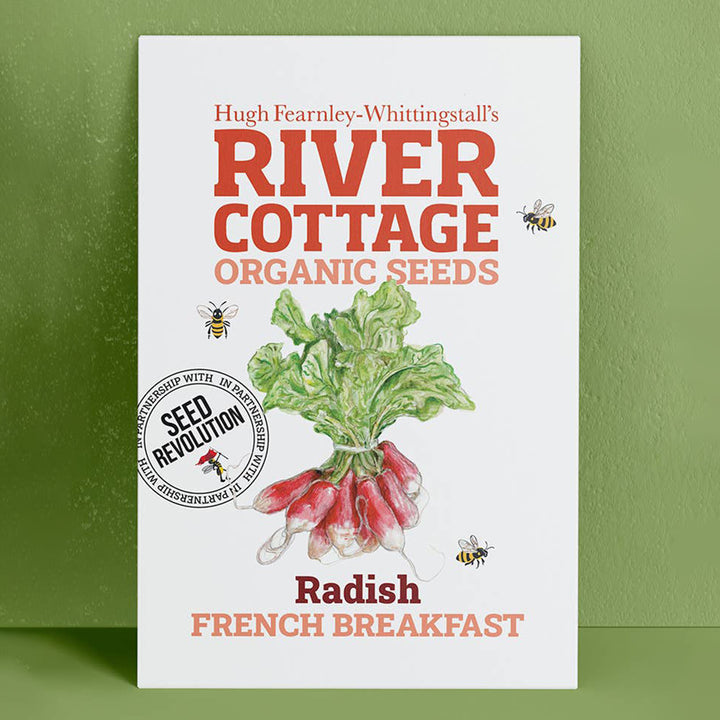River Cottage Organic Radish Seeds - French Breakfast seed packet front