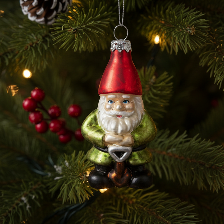Sass &amp; Belle Garden Gnome Shaped Bauble