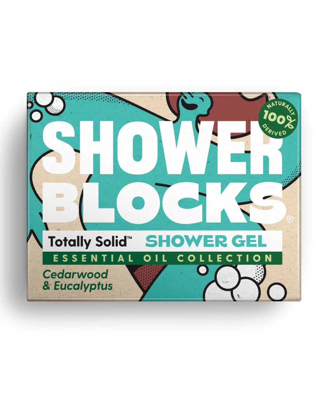 Box of Shower Blocks shower gel with a colorful design on a white background