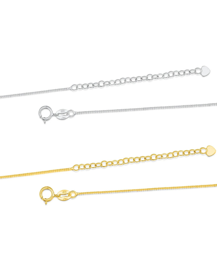 Shrieking Violet Moon & Star Sterling Silver Forget-Me-Nots Pendant Necklace