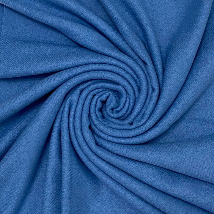 Soft Wool Blend Denim Blue Tassel Edge Pashmina Wrap