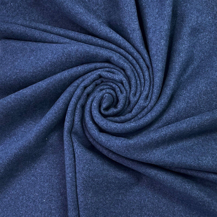 Soft Wool Blend Indigo Blue Tassel Edge Pashmina Wrap