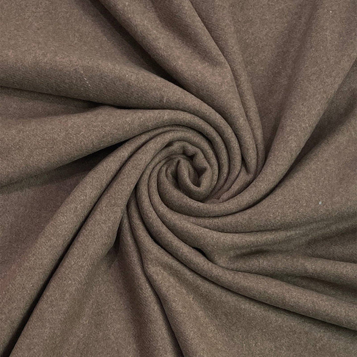 Soft Wool Blend Mocha Brown Tassel Edge Pashmina Wrap