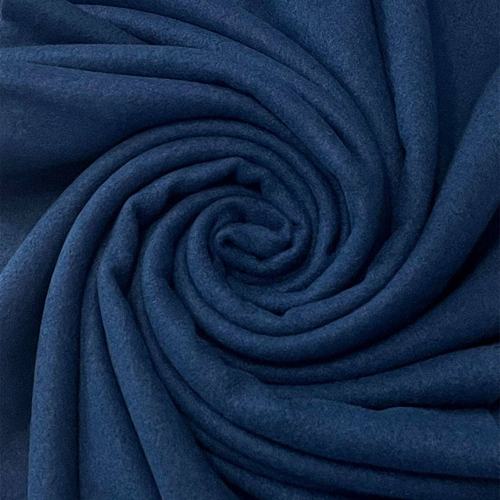 Soft Wool Blend Navy Blue Tassel Edge Pashmina Wrap