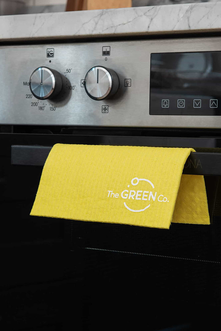 The Green Co Super Absorbent Plastic Free Cellulose Dish Cloths - Pack of 4 Colours