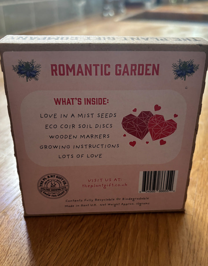 The Plant Gift Company Grow Your Own Romantic Garden Eco Mini Grow Kit