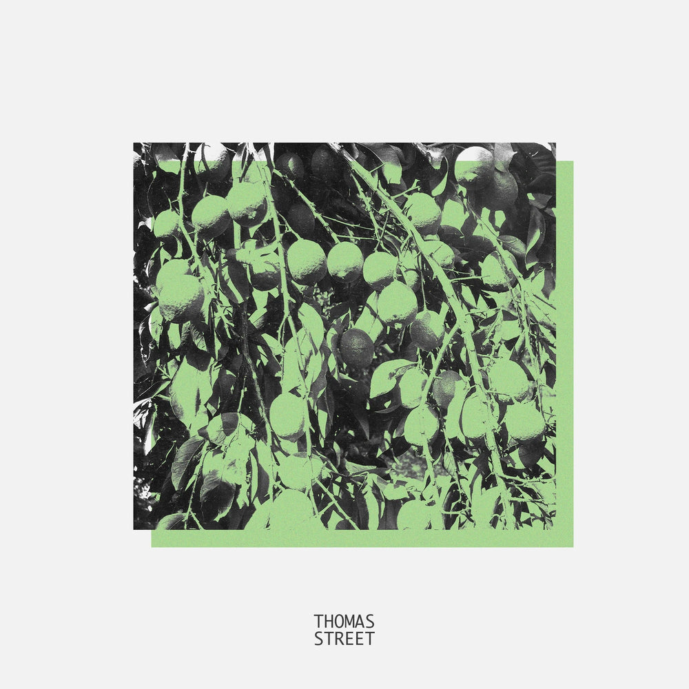 Album cover with green and black design, featuring the text 'THOMAS STREET'.