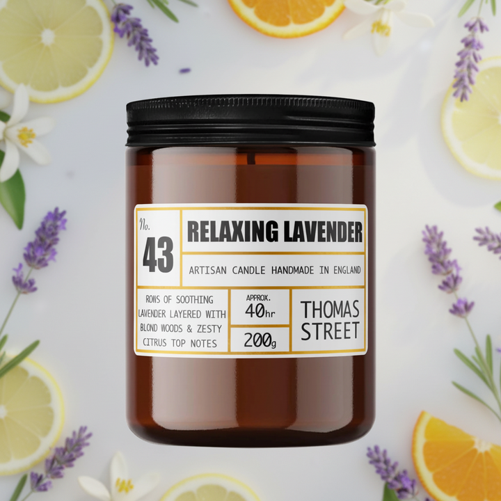 Thomas Street Relaxing Lavender Artisan Candle No.43