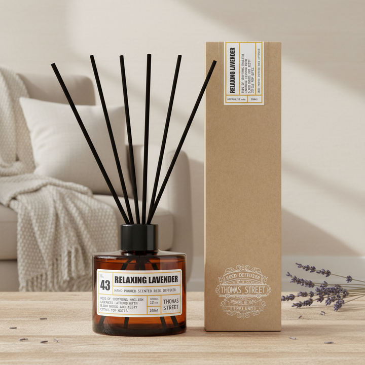 Thomas Street Relaxing Lavender Hand Blended Reed Diffuser No.43 100ml