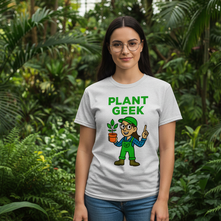 Norman & Vera® Plant Geek Cotton T-Shirt NVT264