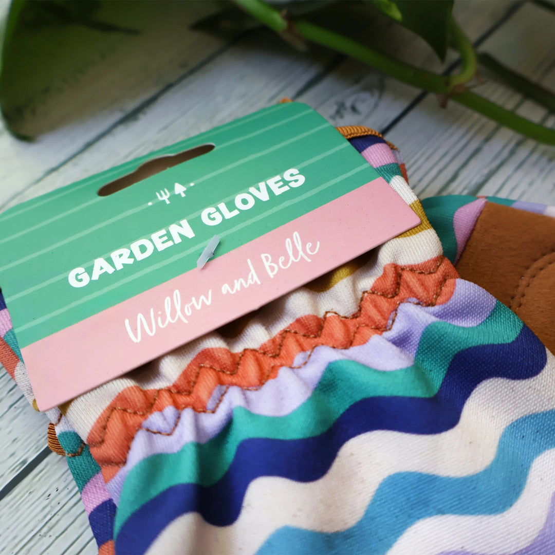 Willow & Belle Wiggle Design Women's One Size Gardening Gloves
